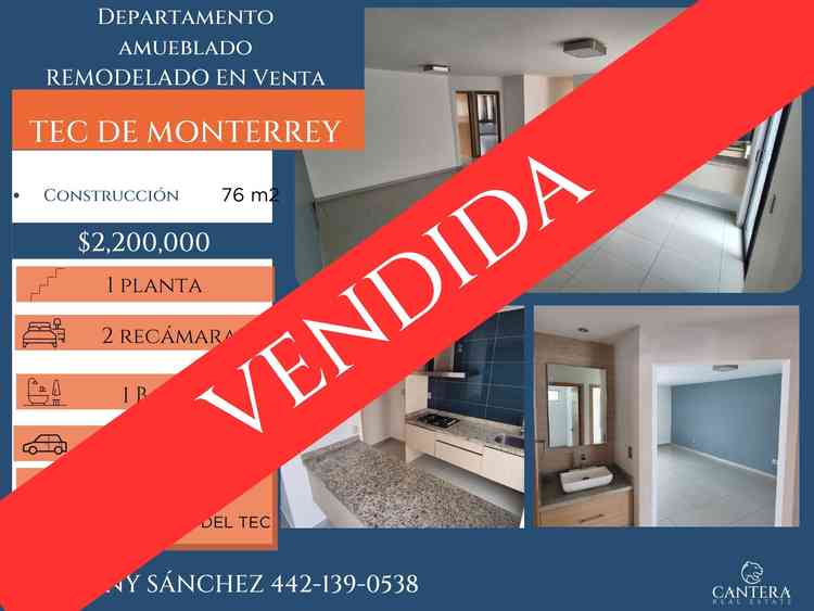 departamento en venta felipe angeles los pirules queretaro queretaro pPoShrg